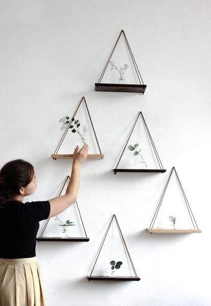 wooden wall shelf